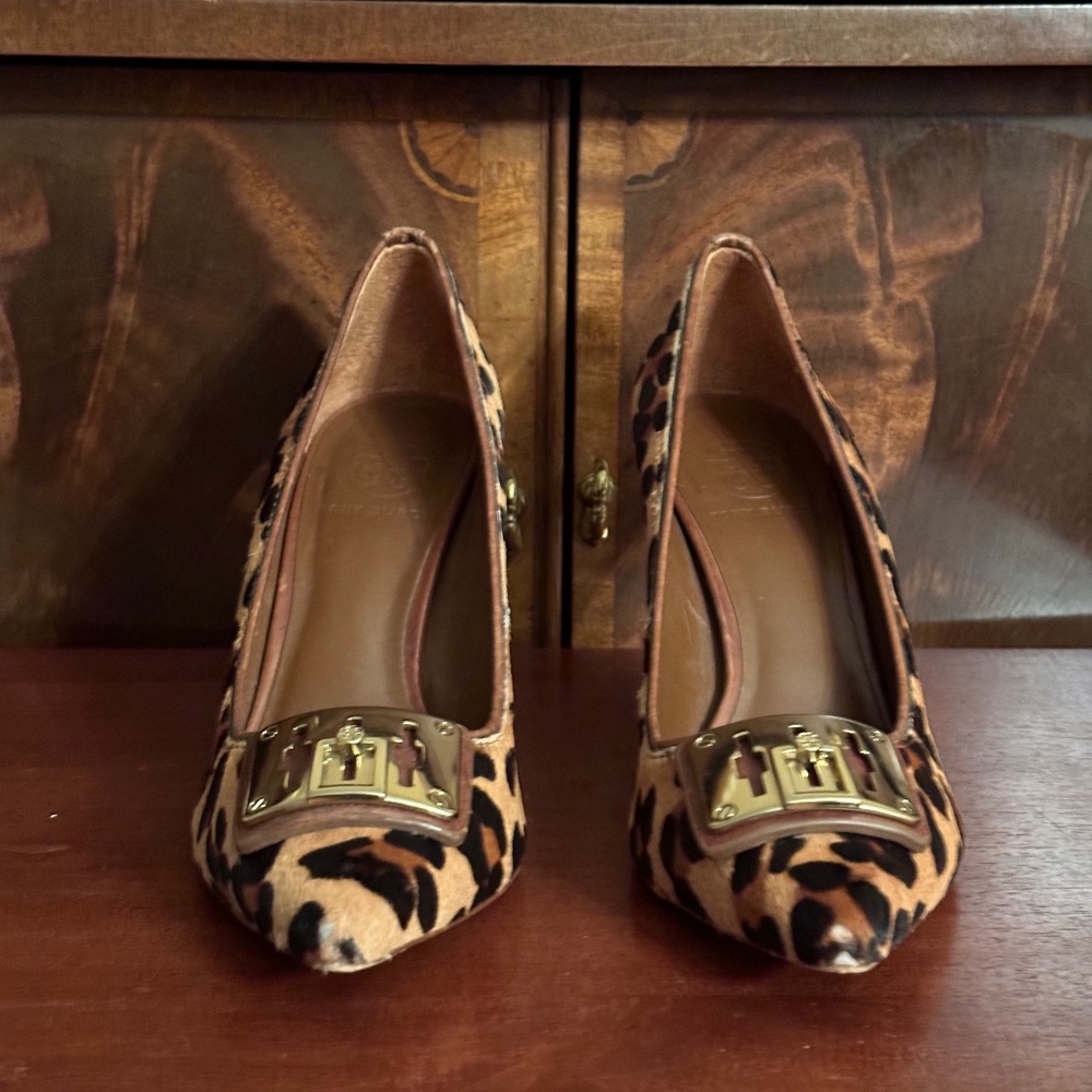 Tory Burch Women’s Leopard Print Heels